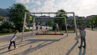 HUCK OCCITANIA : BALANÇOIRE CHENILLE MINI - 4 places, ref 4585-MD4